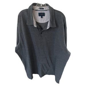 FAIRLANE Performance pique men’s short sleeve blue polo shirt regular fit sz XXL